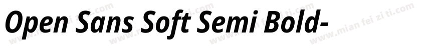 Open Sans Soft Semi Bold字体转换